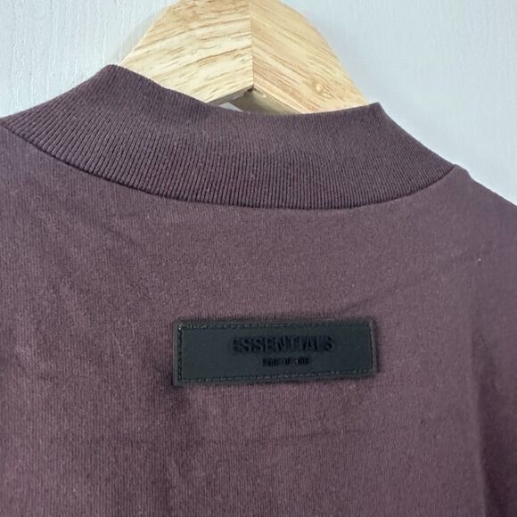 Fear of God Essentials Kids Girls Size 10 - 3/4 T-Shirt Dress Plum NWOT - Picture 10 of 11